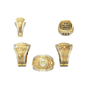 แหวนแชมป์ฟุตบอลหญิงประจำปี 2022 ของสถาบันโอเชียนไซด์ แคลเลจิเอท แวร์เทน แบรนดอน ซีเนียร์ แบล็ค ทริปเปิล คราวน์ แชมเปี้ยน เมทัล - Product Image 2