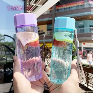 Diamond Plastic Cup Koperen Water Flessen Kleurrijke Zomer Gebruik Kristal Fles Water Fashion Plastic Water Fles CUP1457