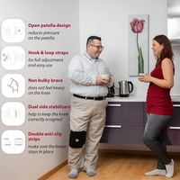 Attelle de genou de grande taille pour l'arthrite, les sports, les exercices, les déchirures du ménisque, la rotule ouverte, stabilisateur en néoprène pour femmes et hommes
