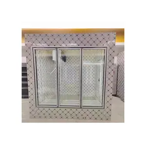 Customize walk in freezer manufacturers meat condenser cooler room with glass door