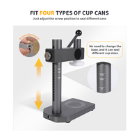 Nouvelle machine de scellage manuelle pour canettes de 250 ml, 330 ml, 500 ml, machine de scellage de table pour canettes de thé au lait, café, animaux de compagnie, machine de bouchage de bouteilles