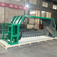 Machine à retourner le compost tirée par un tracteur pour le fumier de vache, le fumier de poulet, l'engrais organique, système de compostage en haies