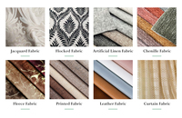 Tissu d'ameublement contractuel 390 g/m² ignifuge, tissé, uni, 100 % polyester, imitation lin