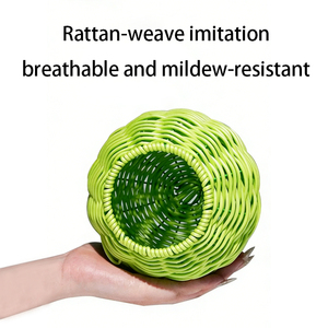 Lit de nidification pour oiseaux en vannerie tressée PP, durable et respirant |   Amovible et lavable pour le sommeil des canaris, des perruches et des pinsons - Product Image 3