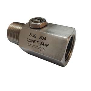 압력 게이지 조정 가능한 기기 SS 압력 게이지 댐퍼 1 / 4 '1/2' '에 대한 스테인레스 스틸 스누버 - Product Image 2