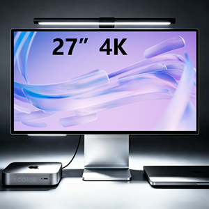 Moniteur TCOLOR 4K 27 pouces UHD pour jeux avec haut-parleurs intégrés, moniteur LCD pour <span class=keywords><strong>PC</strong></span>, écran de studio pour ordinateur portable et ordinateur de bureau - Product Image 1