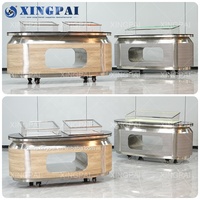 Équipement de restaurant XINGPAI table de buffet en marbre personnalisé tables de buffet de luxe modernes pour buffet de restauration