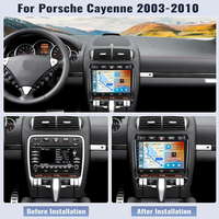 Pour Porsche Cayenne 2002-2010, autoradio Android 9 pouces, navigation GPS, WIFI 4G, Carplay sans fil, lecteur vidéo