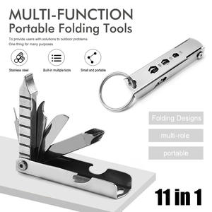 11in1 Mini Sailor Multi-Fonction Outils Poche Extérieure Multitool Pince Multi-tool Outils Portable Récupérer Carte Pin Ouvre Couteau - Product Image 2