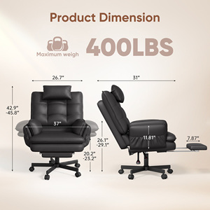 Modern PU Leather Ergonomic <b>Swivel</b> <b>Office</b> <b>Chair</b> Headrest Adjustable Height Stainless Steel Base Home <b>Office</b> Hotel School - Product Image 6