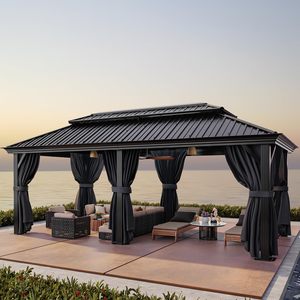 Tùy chỉnh Hợp kim nhôm gazebo pergola không thấm nước ngoài trời Patio tán dễ dàng lắp ráp Windproof hardtop gazebo cho sân sau - Product Image 1