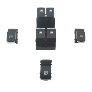 Nouveau 5ND959857 5K4959857 Interrupteur <span class=keywords><strong>de</strong></span> lève-vitre chromé, bouton <span class=keywords><strong>de</strong></span> <span class=keywords><strong>commande</strong></span> automatique pour Golf MK5 MK6 Tiguan Touran Passat - Product Image 4