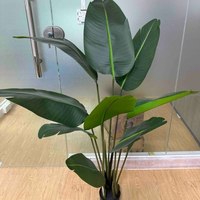 Plante artificielle Strelitzia en pot, très populaire, pour décoration intérieure, paysage vert, petite taille, haute simulation, personnalisable