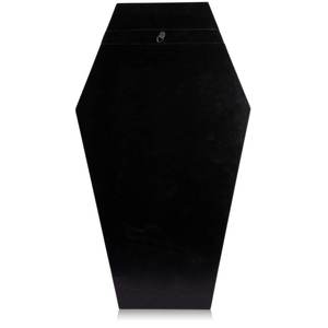 Wooden Gothic Coffin-Shaped <b>Decorative</b> Mirror <b>Halloween</b> Backdrop for Bedroom Bathroom Wall Hanging - Product Image 2