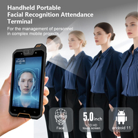 Machine de reconnaissance faciale portable Android intelligente pour le contrôle d'accès biométrique mobile et la gestion des présences des employés