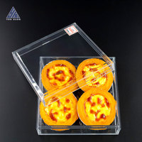 Boîte en plastique transparente rectangulaire de 430 ml, certifiée ISO9001, de qualité alimentaire, écologique, pour gâteaux, sushis, sucre, personnalisation en usine, vente en gros
