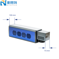 Machine de marquage de codes de date Nictec pour emballages alimentaires, machine de marquage à haute continuité, machine de marquage laser à fibre intégrée A8