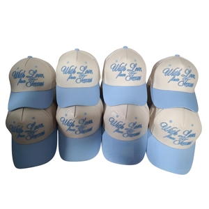 Gorra de Béisbol Deportiva de Cinco Paneles, de Algodón, con Logotipo Bordado en 3D Personalizado, de Dos Tonos, para Hombre - Product Image 4
