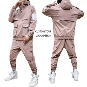 Autumn Winter Outdoor Custom Logo Mens Hip Hop Plus Size Jogging Suits