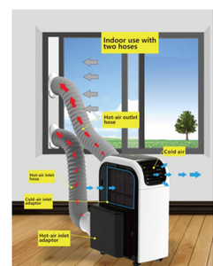 Double Hose System Parts Portable Air Conditioner Air Conditioners <b>Cheap</b> Portable Air Conditioner Portable Air Cooler - Product Image 4