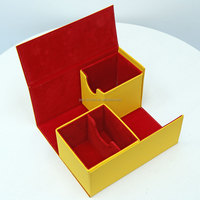 Ligne de création personnalisée Grande boîte de rangement à fermeture magnétique 175 + Capacité de stockage pour cartes à collectionner Compartiment de rangement supplémentaire