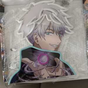Personaliza tu propia foto <span class=keywords><strong>Manga</strong></span> Gojo LED luces de neón lámpara acrílica con impresión UV decoración única para el hogar Anime letrero electrónico - Product Image 4