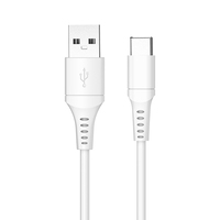 Câble USB A vers USB C 2.0, transfert de données 480 Mbps, cordon Type C, charge rapide 5V 3A, coque ABS, gaine TPE pour téléphone, tablette, ordinateur portable