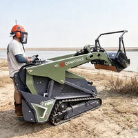 Broyeur forestier hydraulique pour l'entretien des forêts et le broyage des arbustes, compatible avec les mini-chargeuses
