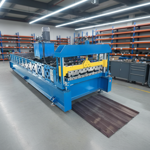 Máquina Formadora de Tejas Metálicas para Pisos, Duradera, de 840 Láminas, con Motor, Máquina para Fabricar Tejas Metálicas para Techos - Product Image 1