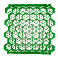 Grille d'allée de gravier de pavés d'herbe perméables de 2.0 pouces de profondeur, carreaux en plastique,