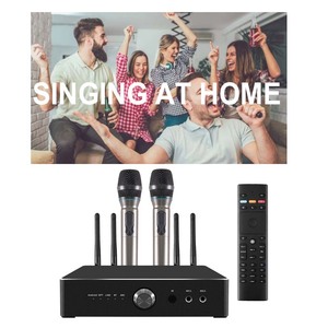 Máy karaoke gia đình sẵn sàng giao hàng, 2 micro, hỗ trợ Android 12, kết nối Android/line/BT/ARC/OPTICAL, amply gia đình 600W - Product Image 6
