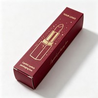 Boîte d'emballage de maquillage fabriquée sur mesure pour tubes de gloss, boîte d'emballage de luxe pour gloss/rouge à lèvres/baume à lèvres, taille personnalisée