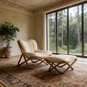 <span class=keywords><strong>Fauteuil</strong></span> lounge avec repose-pieds, <span class=keywords><strong>fauteuil</strong></span> moderne, canapé papillon vintage français, meubles de salon - Product Image 5