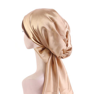 <span class=keywords><strong>Bonnet</strong></span> en satin de soie <span class=keywords><strong>pour</strong></span> femmes, <span class=keywords><strong>bonnet</strong></span> de <span class=keywords><strong>nuit</strong></span> doux et réglable, couvre-chef, chapeau turban, nouveauté vente en gros - Product Image 3