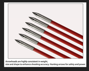 ลูกธนูไฟเบอร์กลาสสำหรับใช้ในการยิงธนูคันธนูโค้งและคันธนูแบบคอมโพสิต - Product Image 4