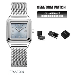 Reloj de Pulsera de Cuarzo Dorado Elegante y de Lujo para Mujer, con Correa de Acero Inoxidable, Esfera con Números Romanos, Resistente al Agua 3BAR, Aleación - Product Image 1