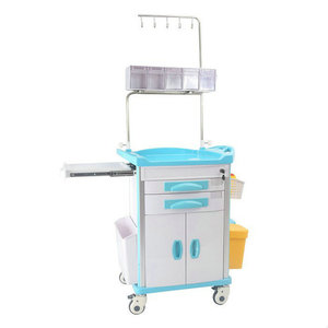 รถเข็นแพทย์ Help Health Hospital รุ่น M650 ABS พร้อมลิ้นชักและตู้เก็บของ สำหรับการพยาบาลและการรักษา - Product Image 1