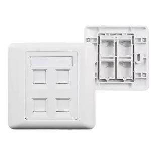 हैल YWT-1202 एकल/दोहरी पोर्ट cat5e/cat6 utp <span class=keywords><strong>rj45</strong></span> महिला फेसप्लेट कीस्टोन जैक 86x86 मिमी नेटवर्क कनेक्टर सफेद एब्स/लैवेंडर - Product Image 4