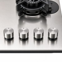Cuisinière à gaz à quatre brûleurs avec allumage par impulsions, plaque en acier inoxydable, cuisinière à gaz de classe A, installation portable, pour la maison