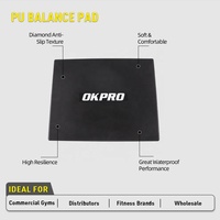 OKPRO - Tapete Antideslizante para Ejercicio, Yoga y Equilibrio, Color Azul y Negro, con Logotipo Personalizado al por Mayor