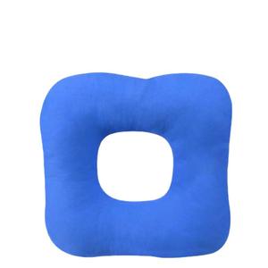 Coussin de siège carré en coton perlé bleu anti-escarres pour personnes âgées alitées, protection des hanches, utilisation pour le fitness et le massage - Product Image 1