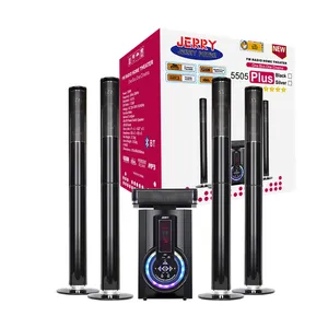 High Quality big bass 5.1CH Home Theatre System Tower Speaker 8inch SubWoofer For Karaoke Player