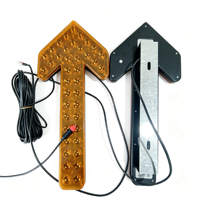 Feu de signalisation directionnel LED solaire portable haute visibilité en plastique, 2000 m, 3 kg, ambre, pour véhicules