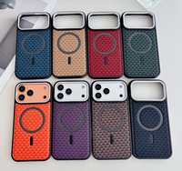 Étui de téléphone portable en cuir magnétique de luxe coloré pour une protection antichoc Finition gaufrée Protection de l'appareil photo magnétique