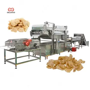 Gelgoog Pig Skin Scratching Deep Fried Frying Pork Chicharron Frying Machine