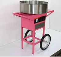 Machine professionnelle automatique compacte à gaz pour la fabrication de barbe à papa aromatisée et décorée
