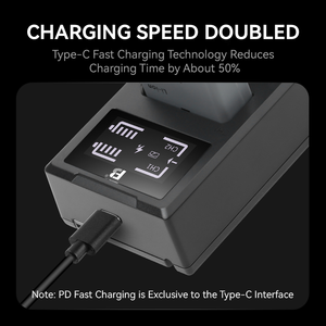 FB EN EL14 actualización 3 generaciones DC pantalla de medición cargador de doble ranura para <span class=keywords><strong>Nikon</strong></span> <span class=keywords><strong>D5300</strong></span> D3200 D5200 D3400 SLR batería - Product Image 3