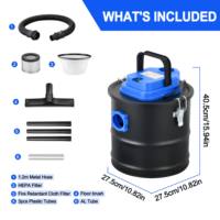 Aspirateur à cendres SIPPON 15L, type tambour, haute aspiration, pour cheminée et poêle, collecteur de cendres domestique, vente en gros OEM
