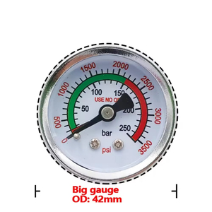 Adaptador de Recarga para Cilindro de CO2 SodaStream con Manómetro de Presión Radial/Axial de 250 Bares y Manguera de 50 cm - Product Image 5