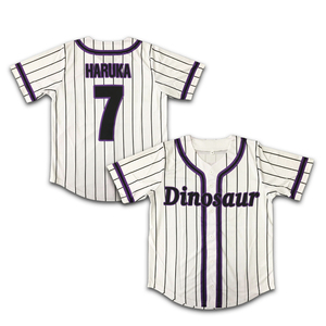 Diseño personalizado sublimación amarillo rayado Club béisbol Jersey - Product Image 3